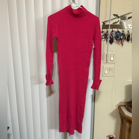 Steve Madden Pink Sweater Dress - Picture 1 of 8